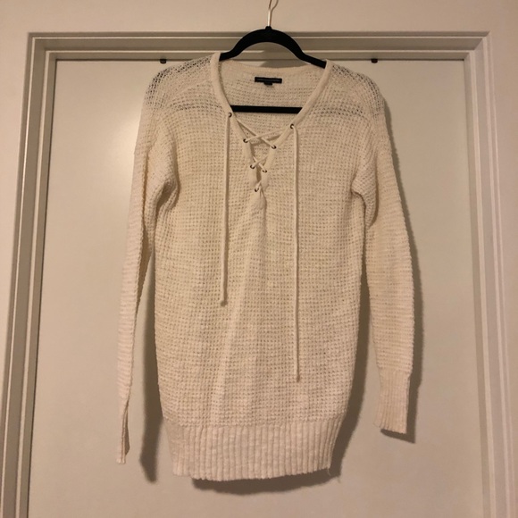 American Eagle Lace Up Sweater - Picture 1 of 1
